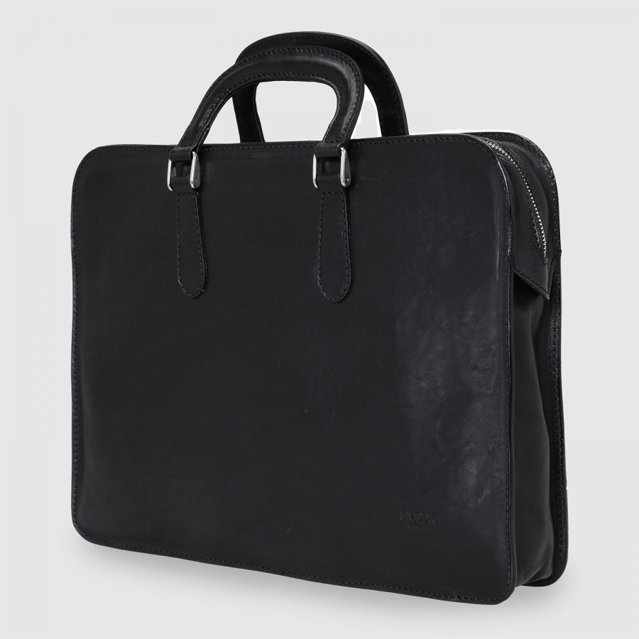 Túi đựng Laptop da Calfskin cao cấp Medici Of Florence 081 - Black