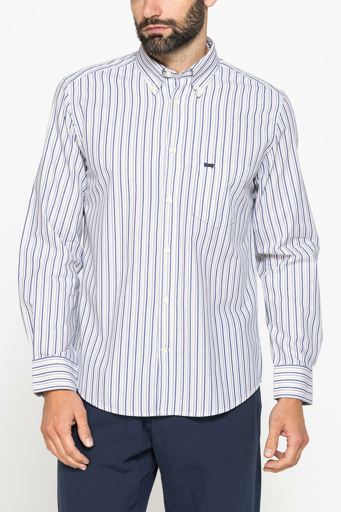 Áo Sơ Mi Dài Tay Nam Carrera Jeans 213A1230A_A008 Kẻ Caro M