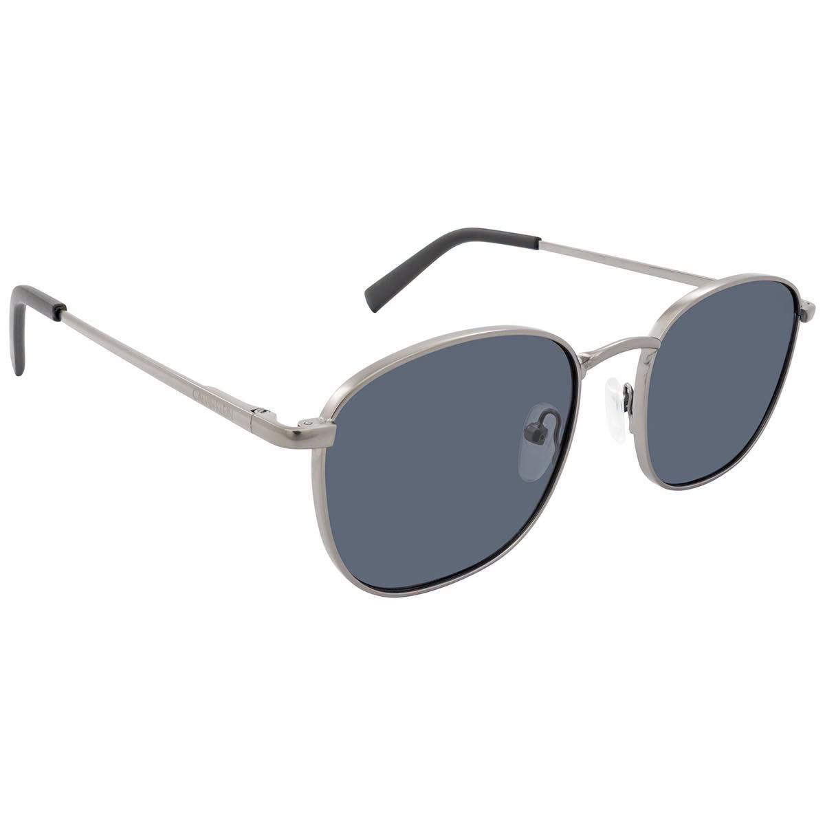Kính Mát Calvin Klein Men's Sunglasses Blue Square CK20122S 008 52 Màu Xanh