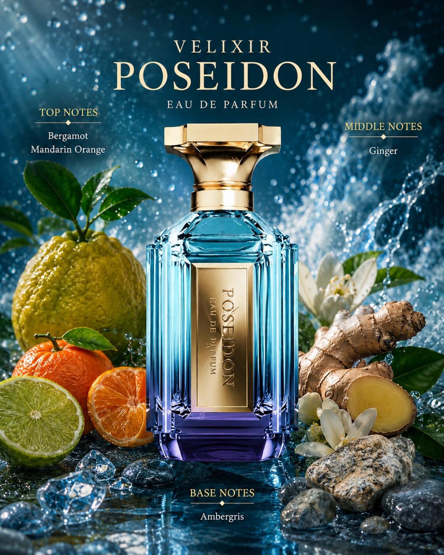 Nước Hoa Unisex Velixir Parfums Poseidon EDP 100ml