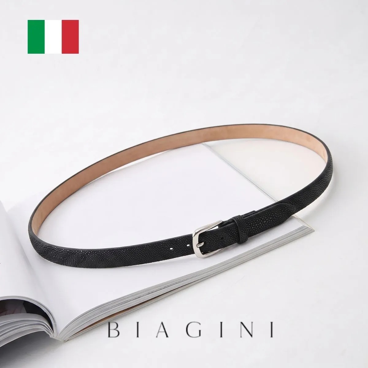 Thắt Lưng Nam Biagini CINTURA TOKYO - Dark Brown Màu Nâu Size 115-130