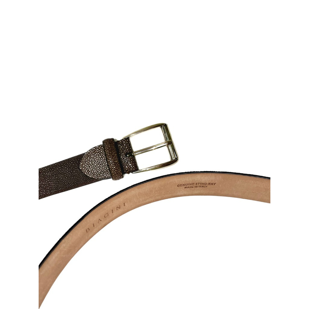 Thắt Lưng Nam Biagini CINTURA TOKYO - Dark Brown Màu Nâu Size 115-130