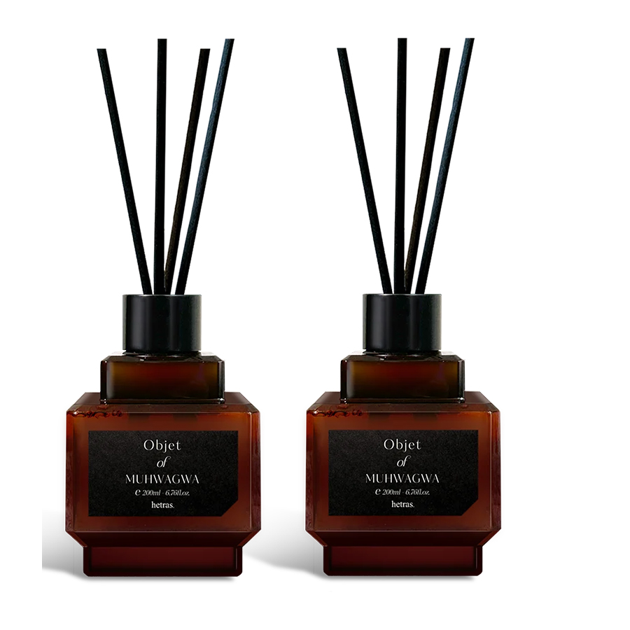 Set 2 chai tinh dầu khuếch tán Hetras Objet Diffuser Muhwagwa 2 x 200ml