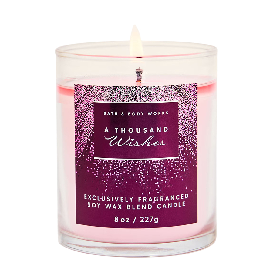 Nến thơm Bath & Body Works A Thousand Wishes Single Wick Candle 227g